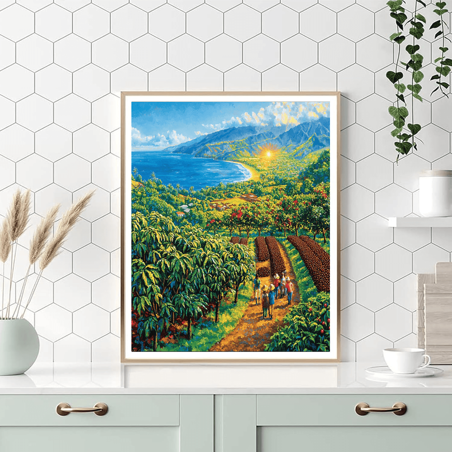 Kona Coffee Farm Paint By Numbers