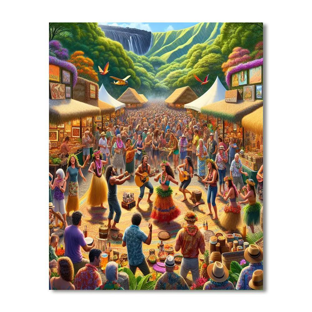 The Pahoa Lava Festival - Usa Paint By Numbers Art