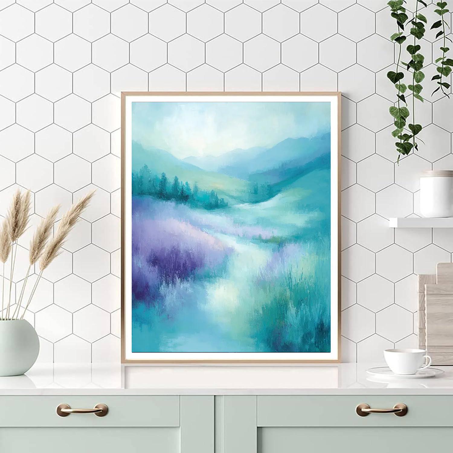 Paul Cézanne Inspired Dreamscape Illumination  Painting By Numbers Kit