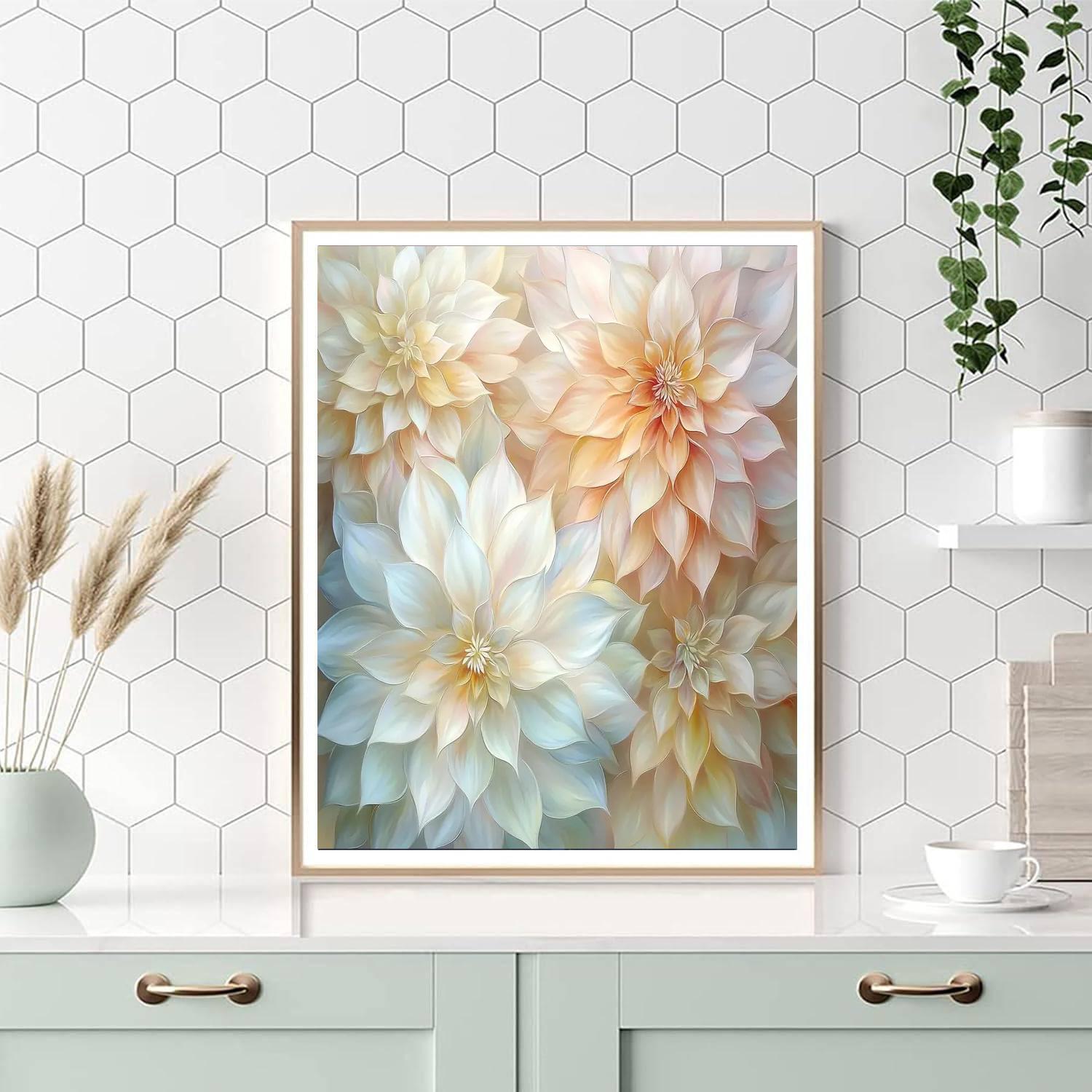 Leonardo Da Vinci Inspired Petals Of Time  Paint By Numbers