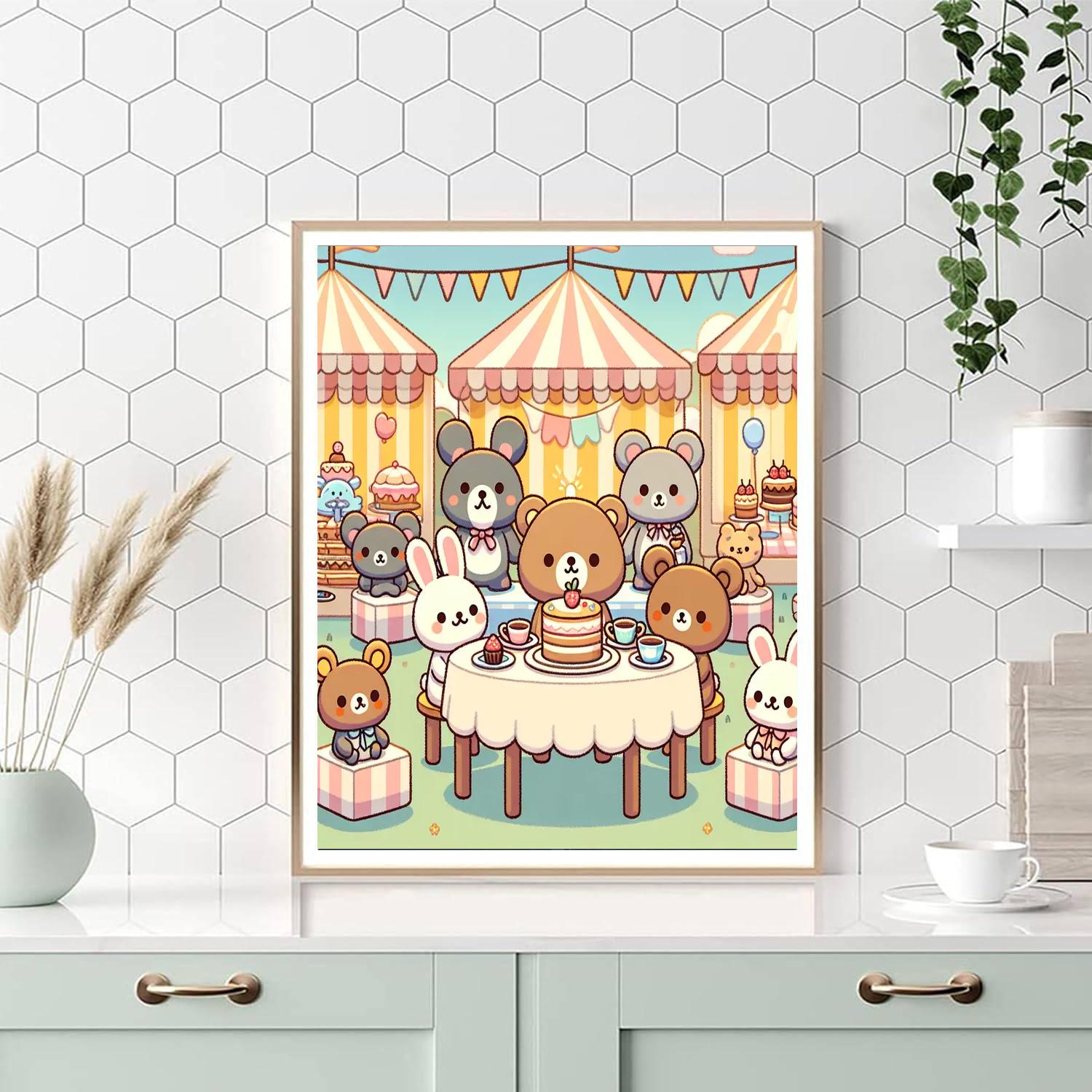 Sweet Treats Tea Party Numbered Painting Kits