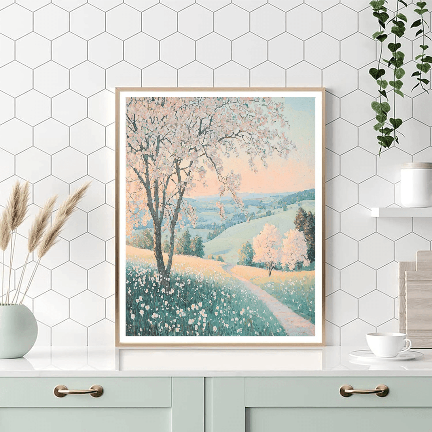 Mary Cassatt Inspired Pastel Spring Symphony  Paint By Color