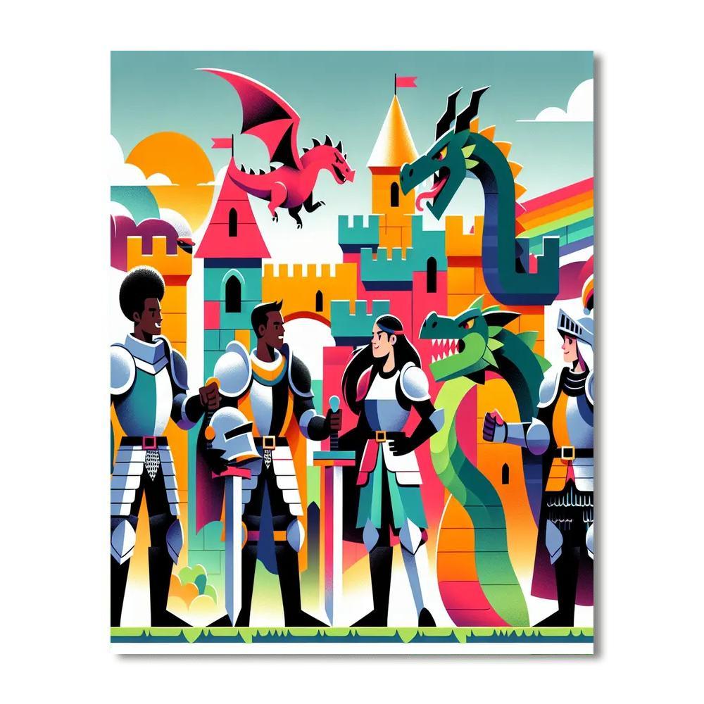 Castle Siege Strategy Paint By Numbers