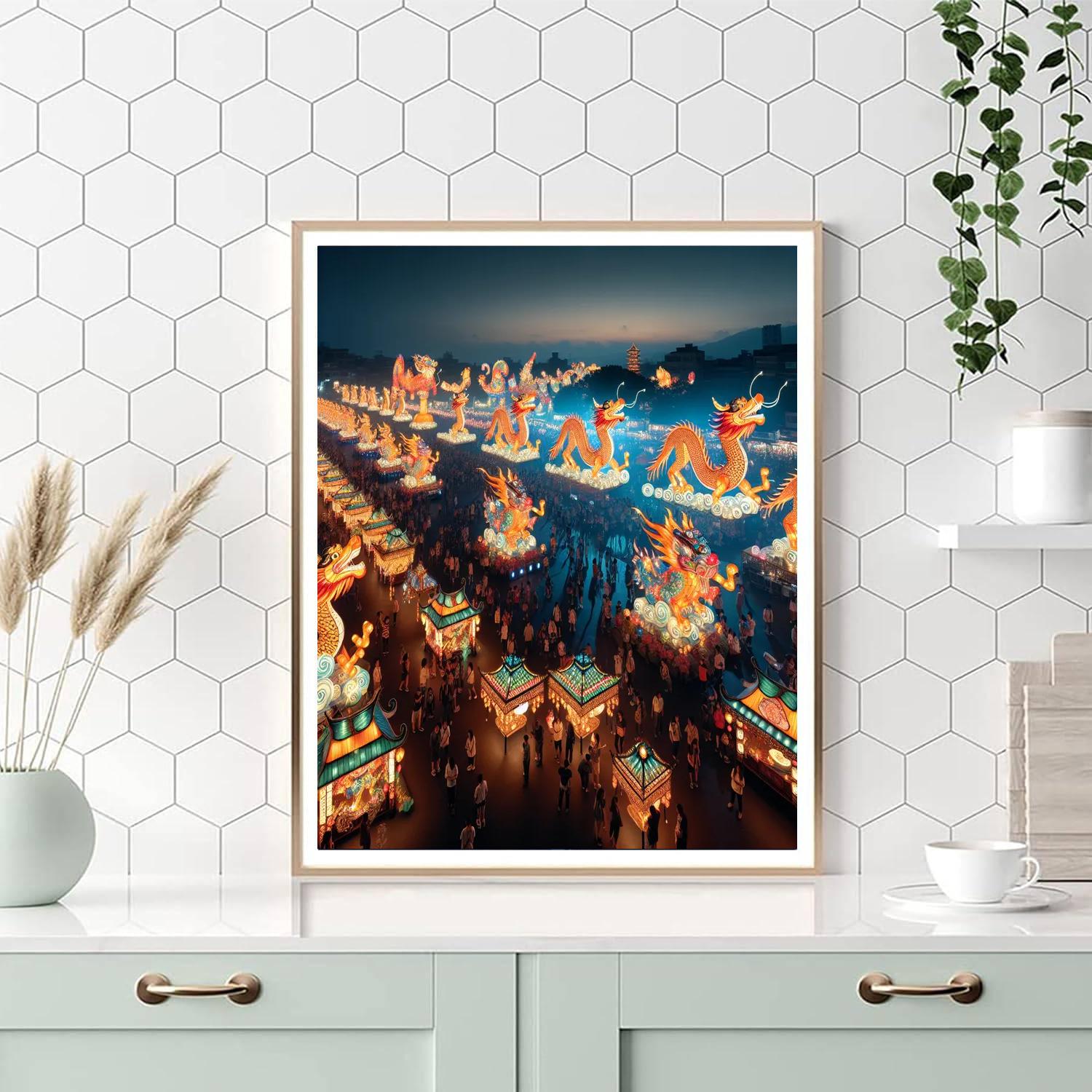 Taiwan Lantern Festival - Chiayi, Taiwan Number Painting