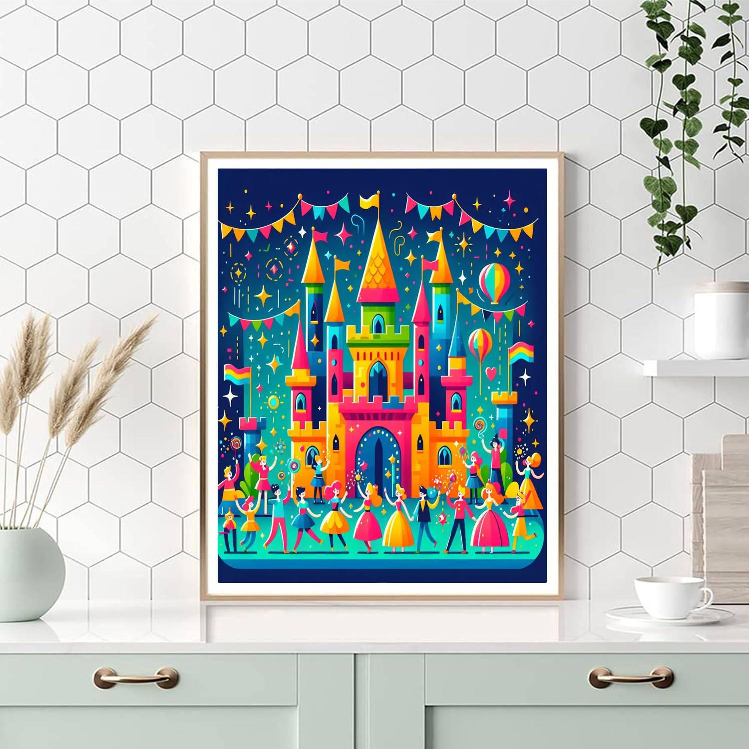 Castle Magic Festivities Painting By Numbers Kit