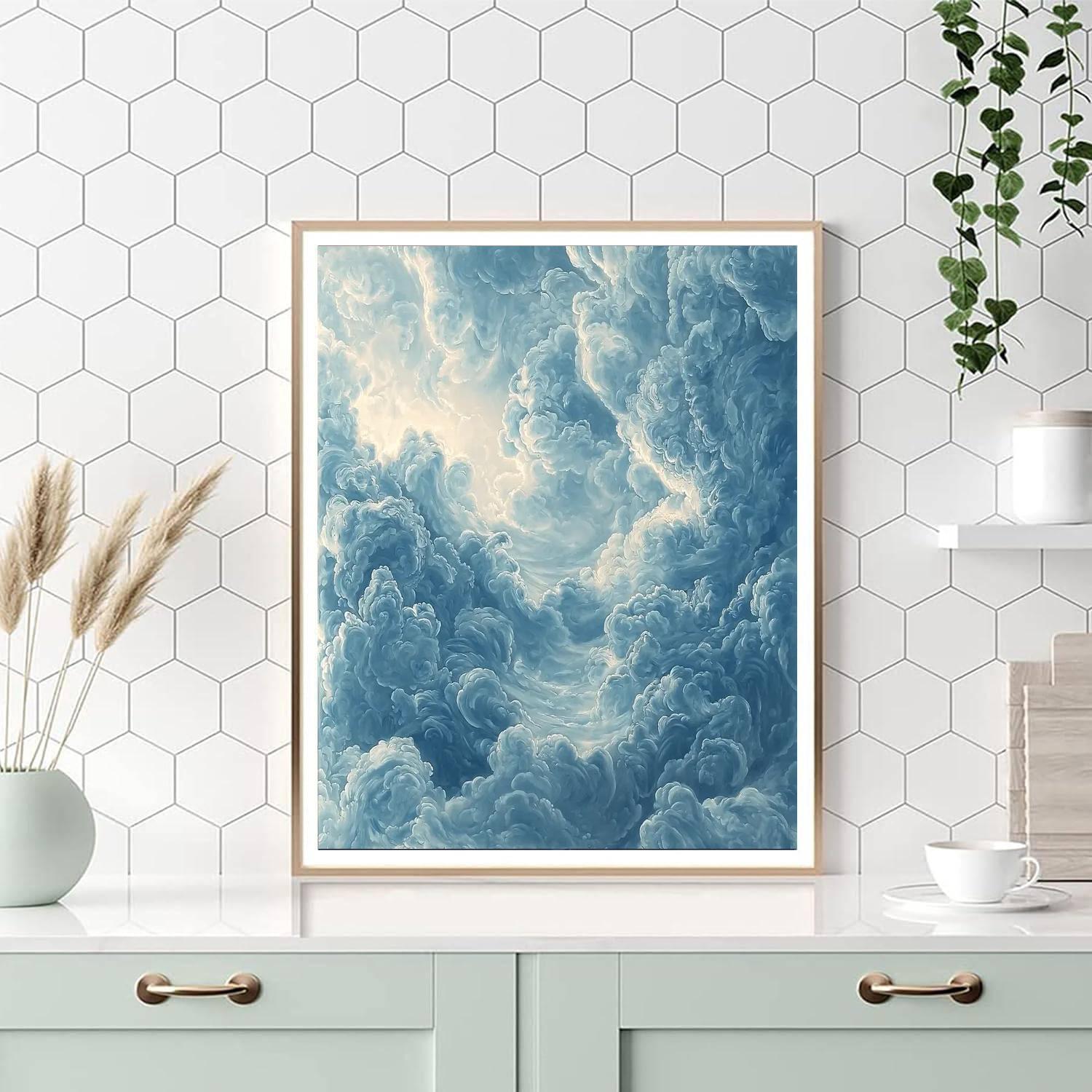 Leonardo Da Vinci Inspired Echoes Of The Sky  Paint By Numbers Art