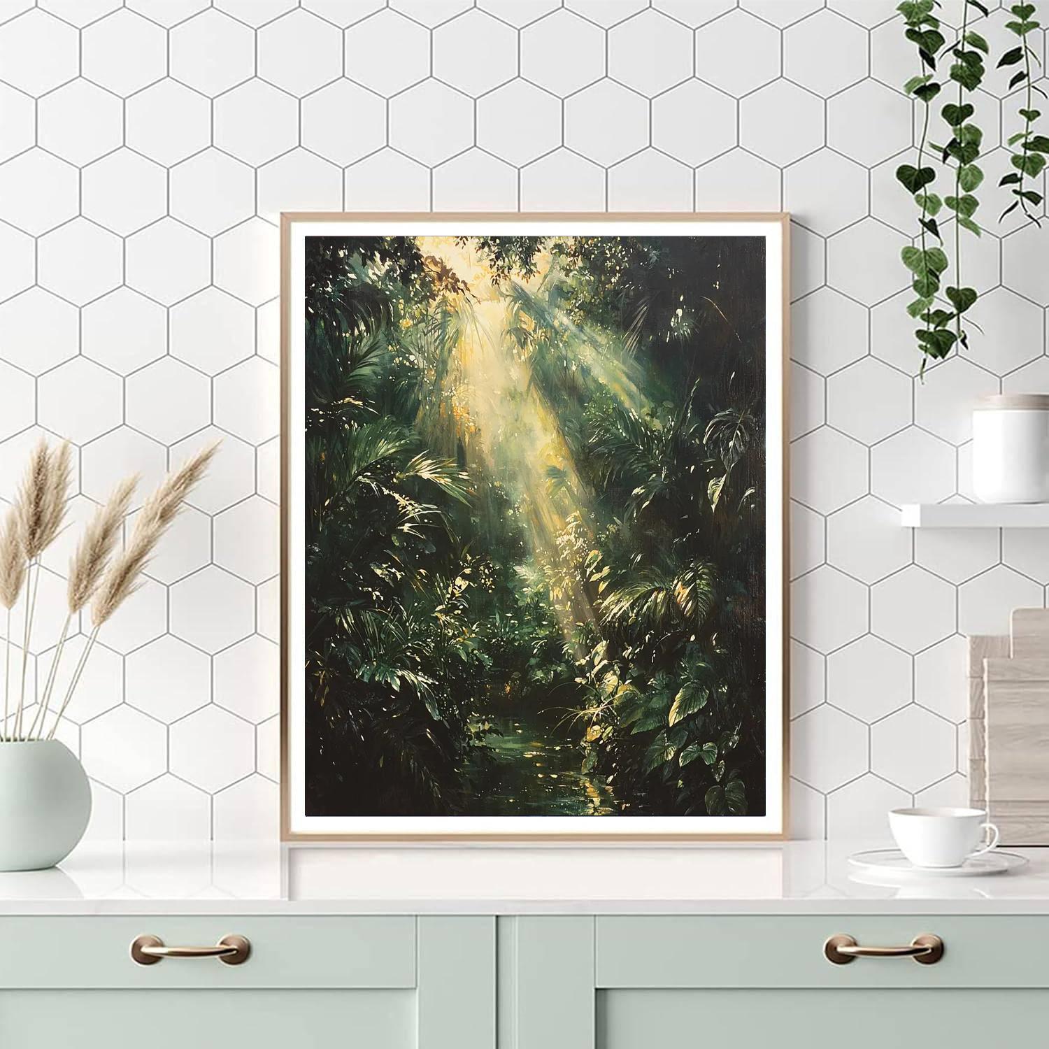 Caravaggio Inspired Chiaroscuro Garden  DIY Paint By Numbers