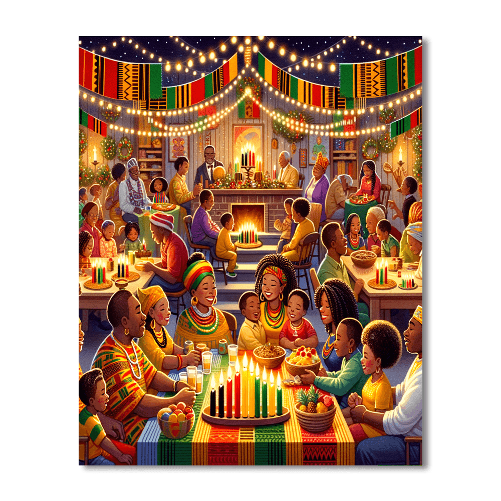 Kwanzaa Festival - United States Painting Number Kit
