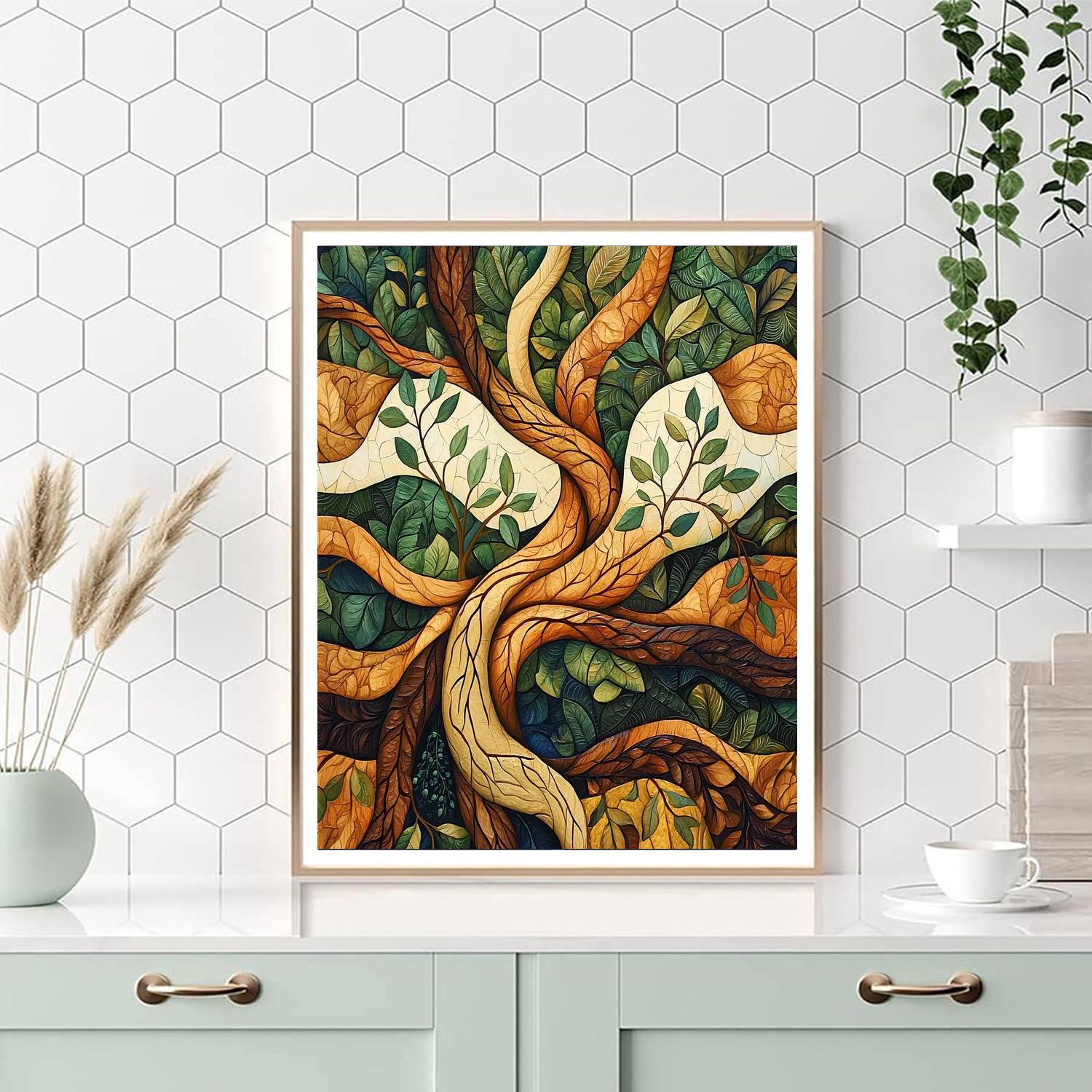 Frida Kahlo Inspired Roots Of Resilience  Painting By Numbers Kit