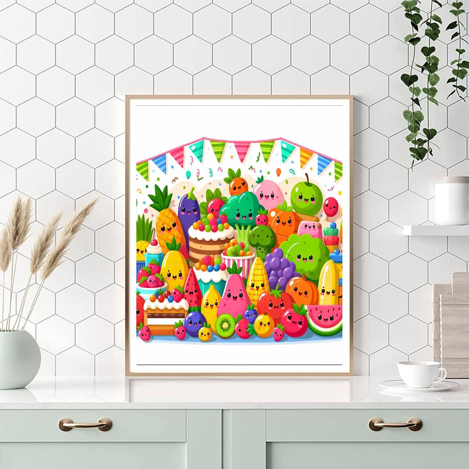 Kawaii Food Fiesta Paint By Number