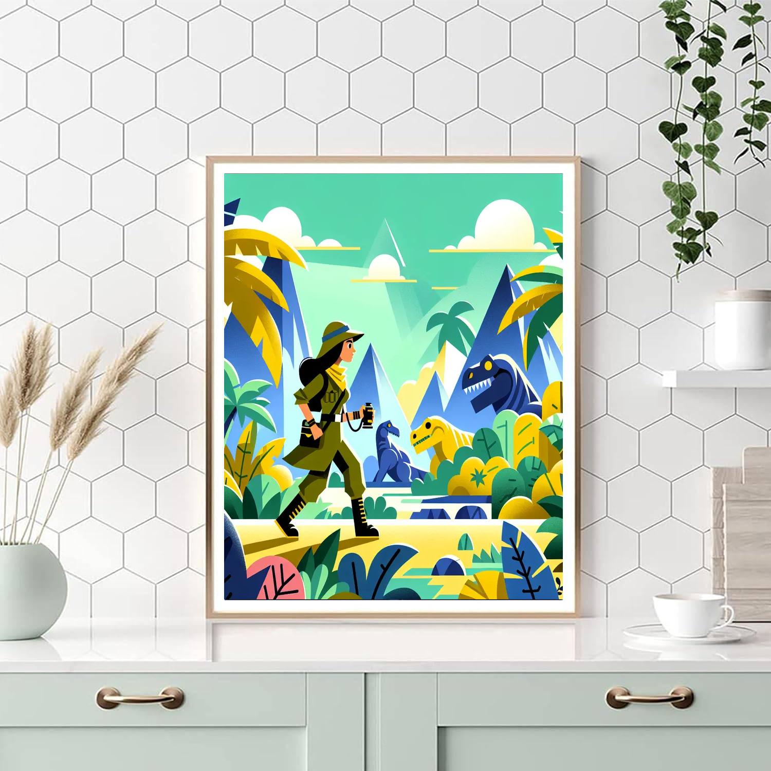 Explorer's Adventure Paint By Numbers Art