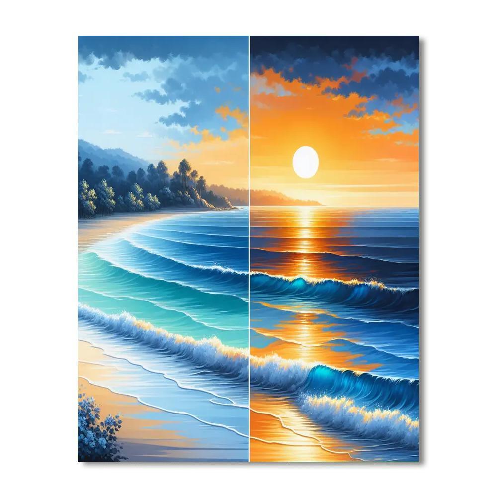 Evening Coastal Glow Paint By Numbers