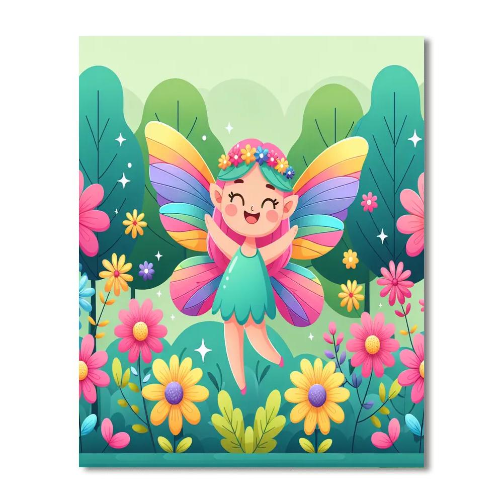 Charming Forest Fairy Paint By Numbers Art