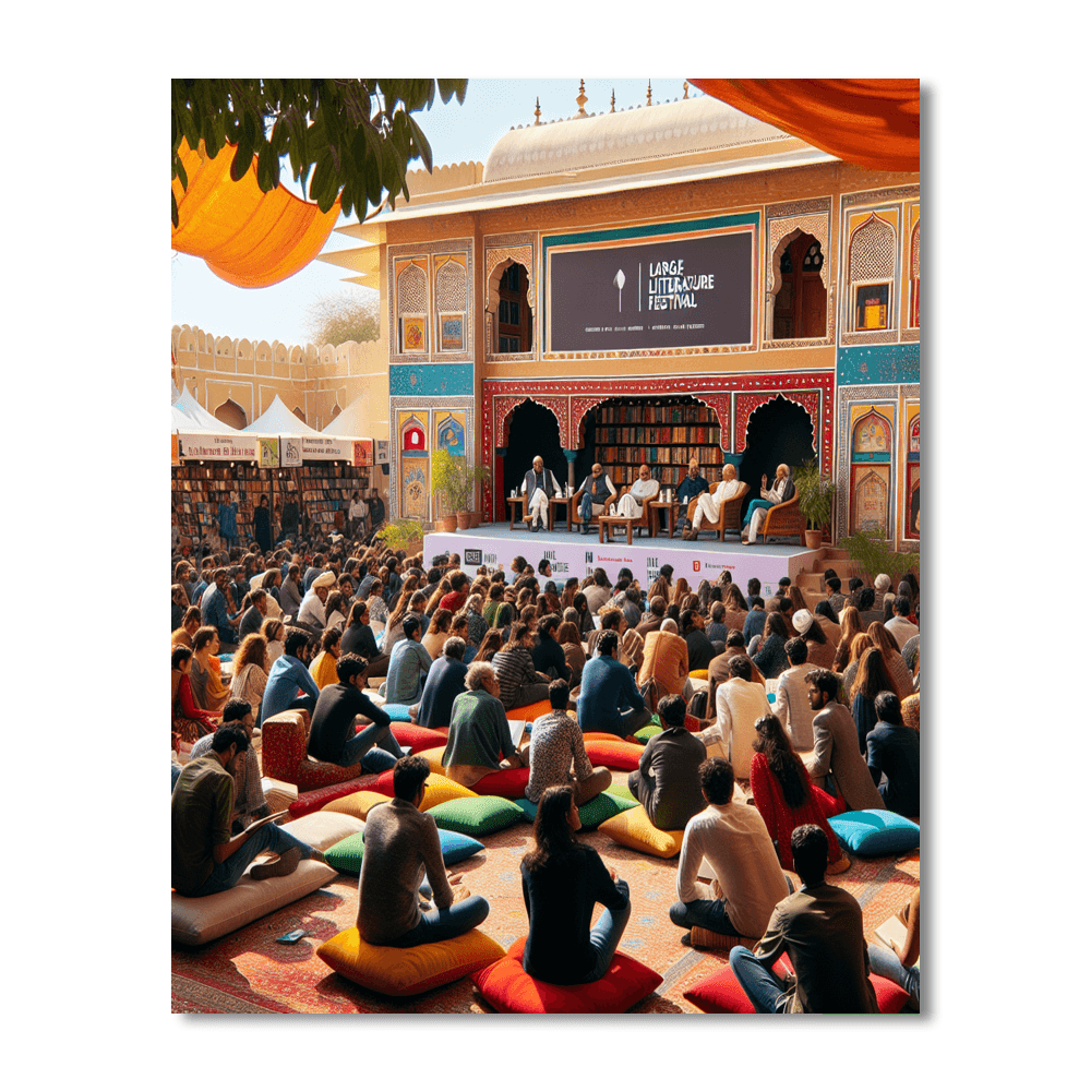 The Jaipur Literature Festival - India Paint By Numbers Kits