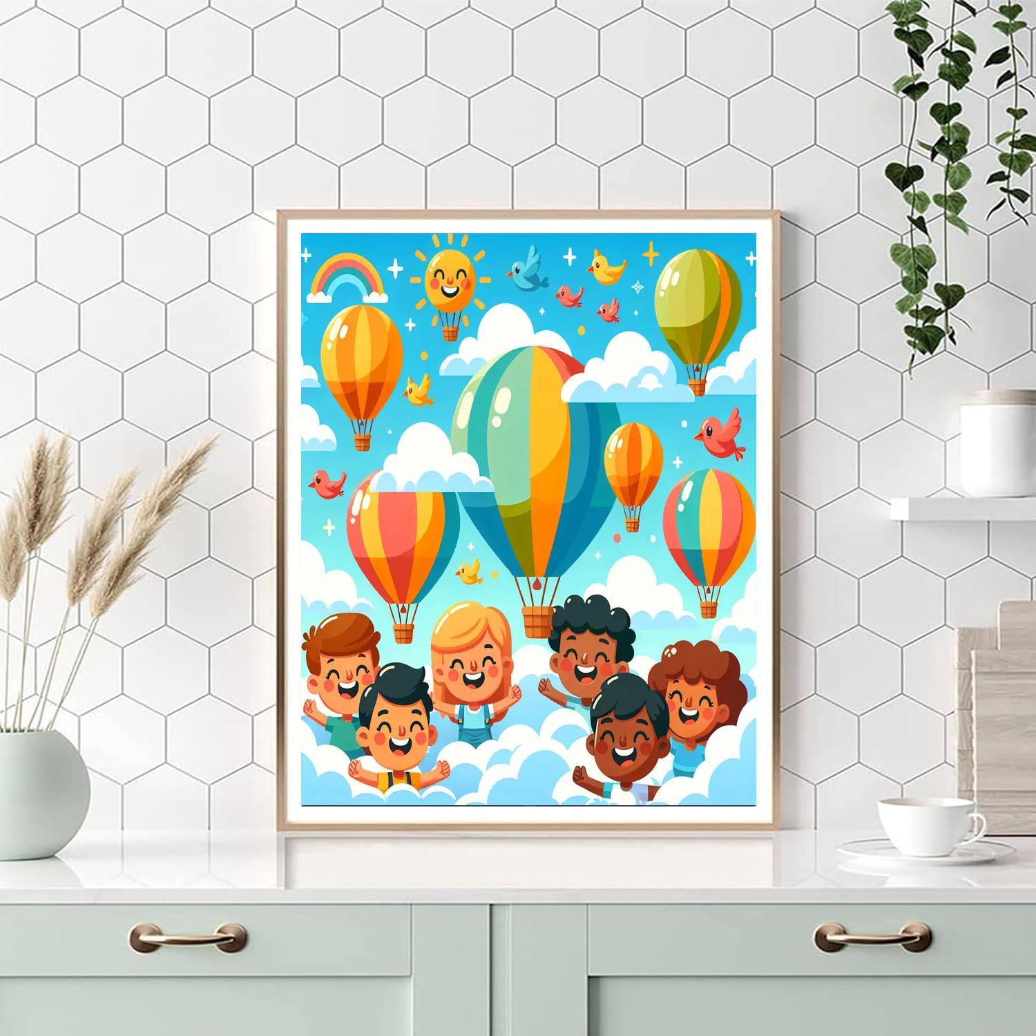 Fun In The Clouds Paint By Numbers