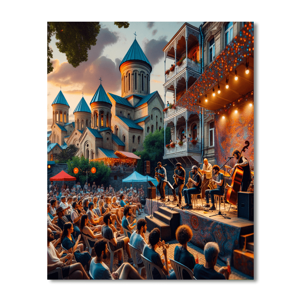The Tbilisi Jazz Festival - Tbilisi, Georgia Paint By Color
