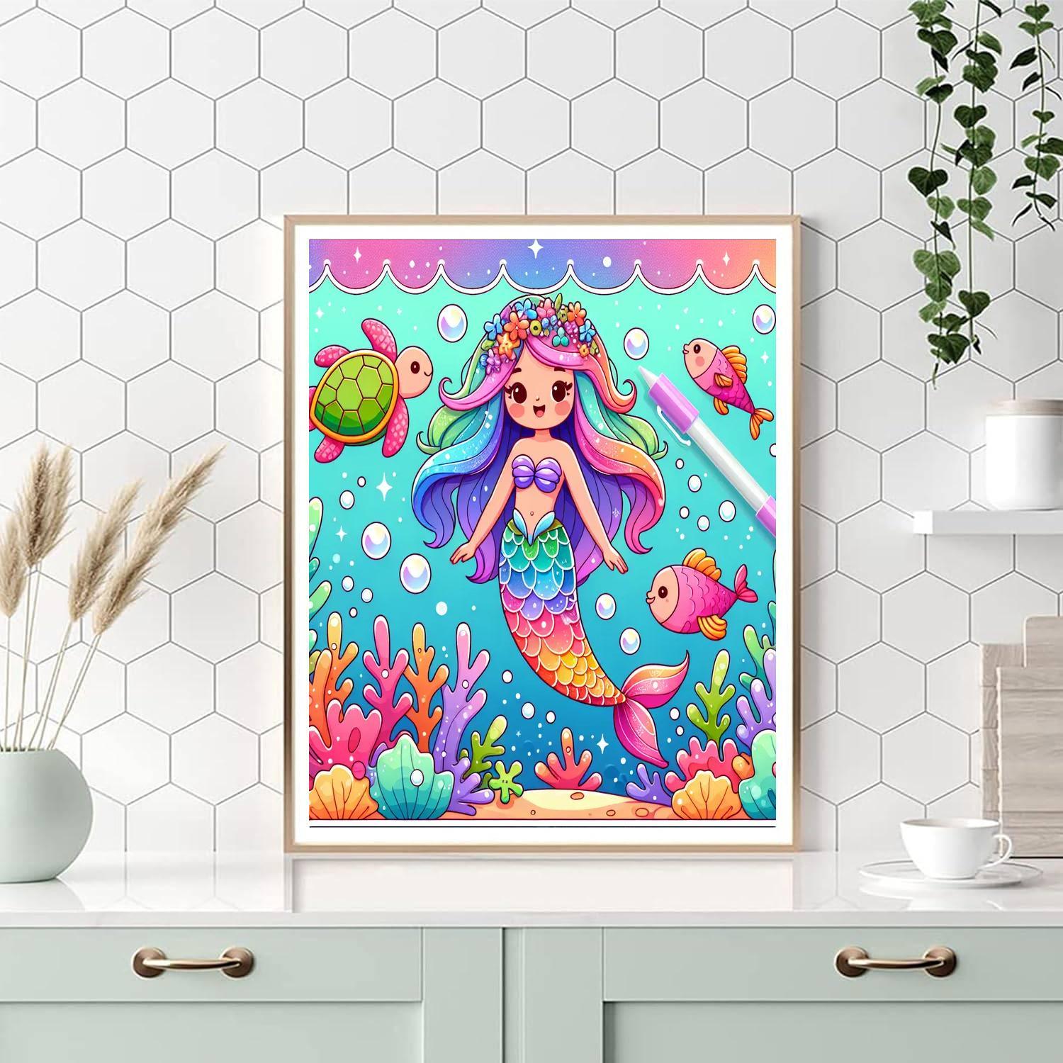Mythical Mermaid Fantasy Painting By Numbers Kit