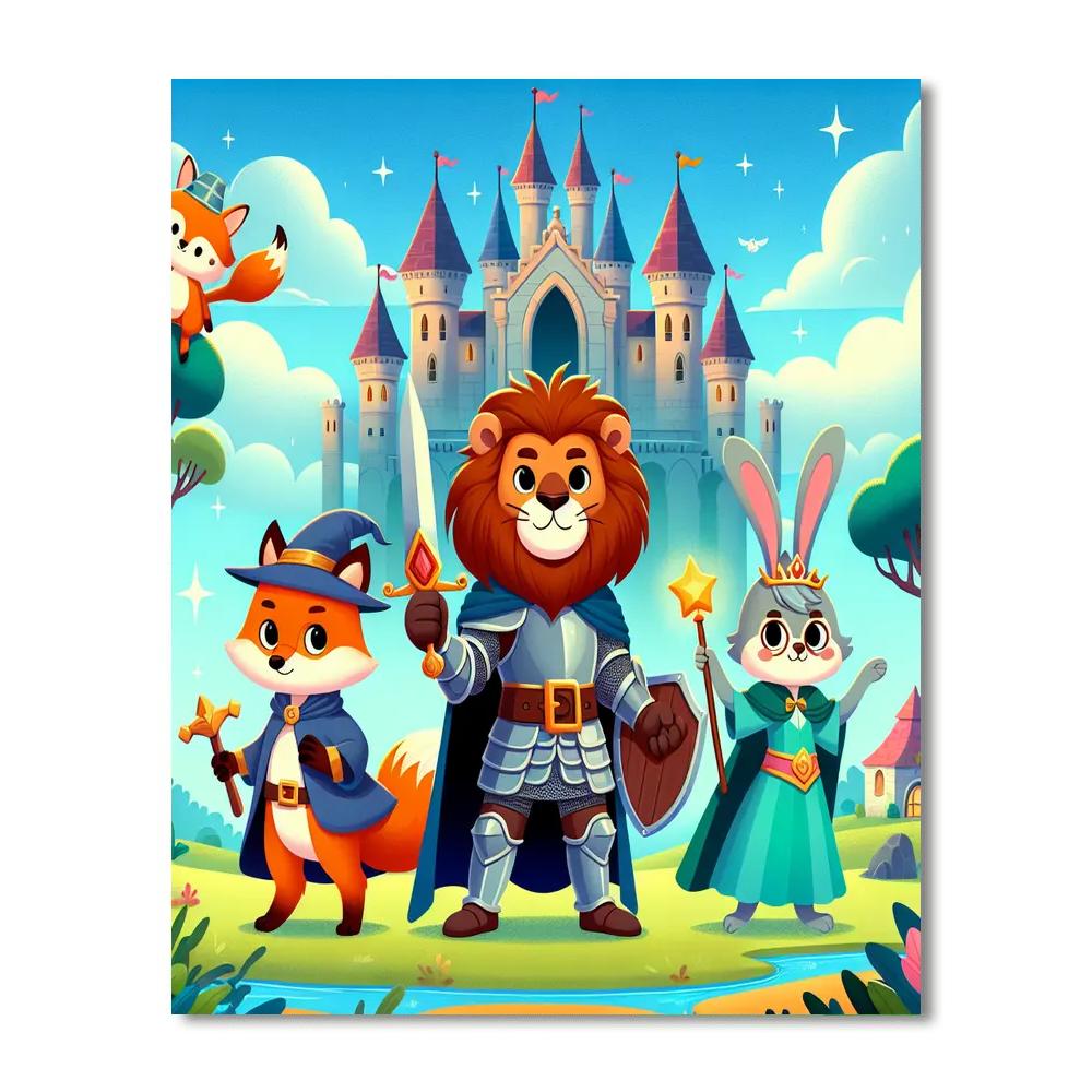 Fantasy Animal Adventures Painting Number Kit