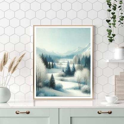 Winter's Silent Elegance Paint By Numbers Kits