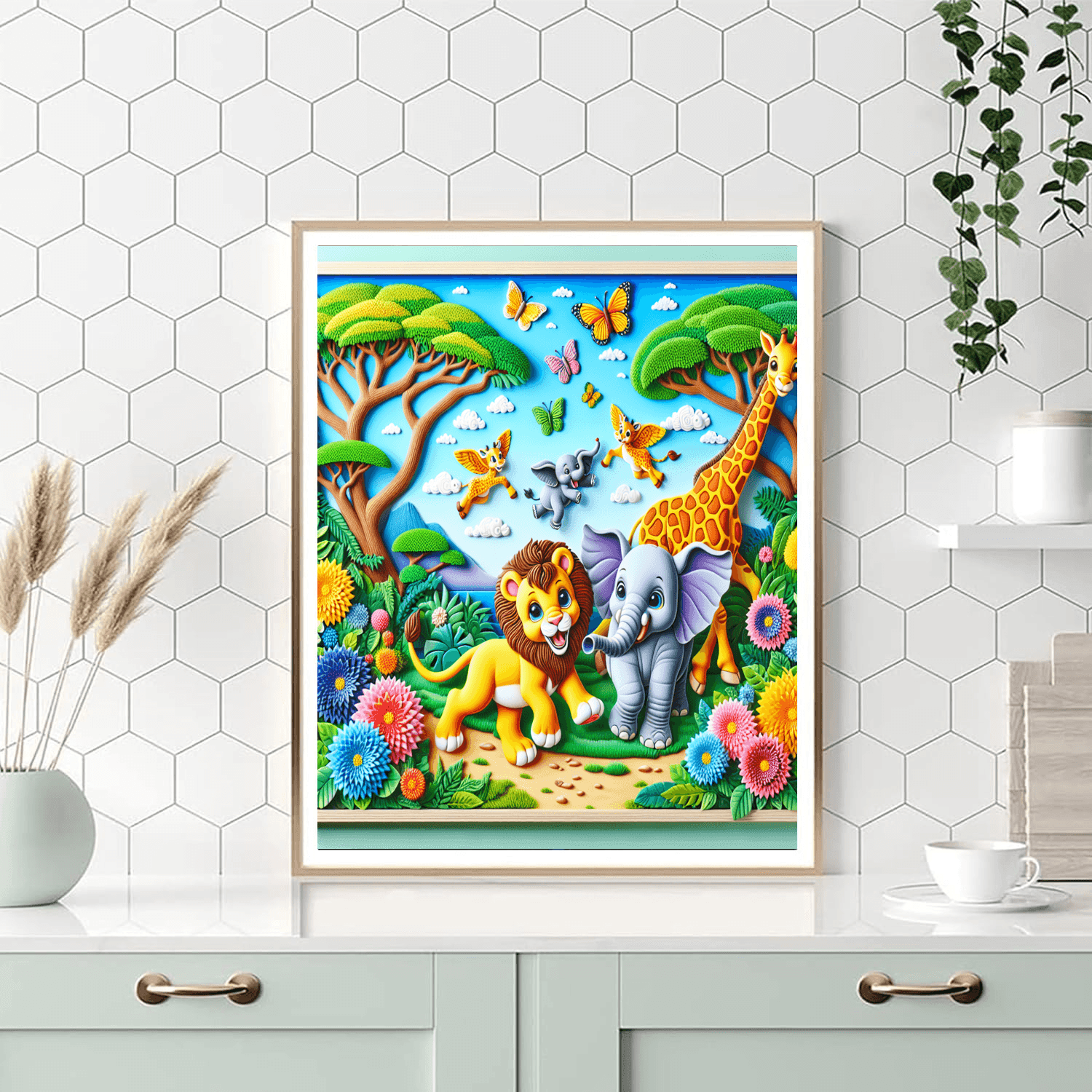 Cute Safari Adventure Paint By Number