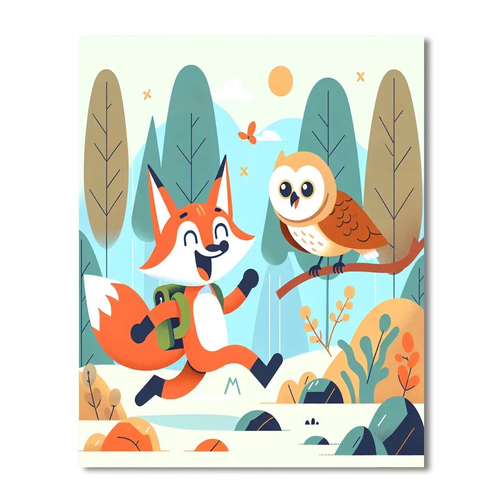 Adventurous Forest Quest Painting By Numbers Kit