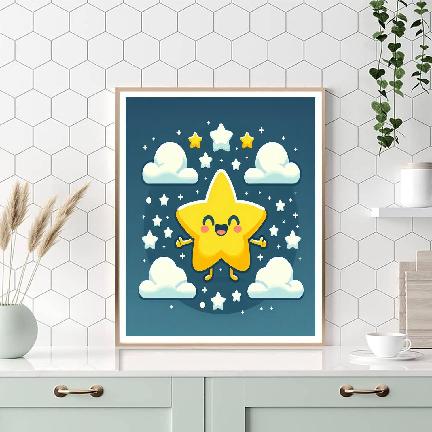 Playful Star Painting By Numbers Kit