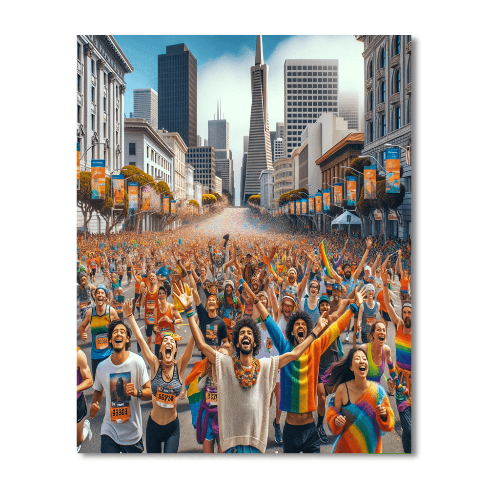 Bay To Breakers - United States Paint By Color