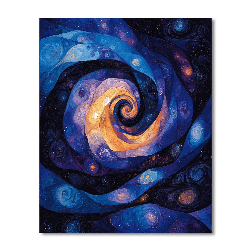 Salvador Dali Inspired Abstract Cosmic Odyssey  Painting By Numbers Kit