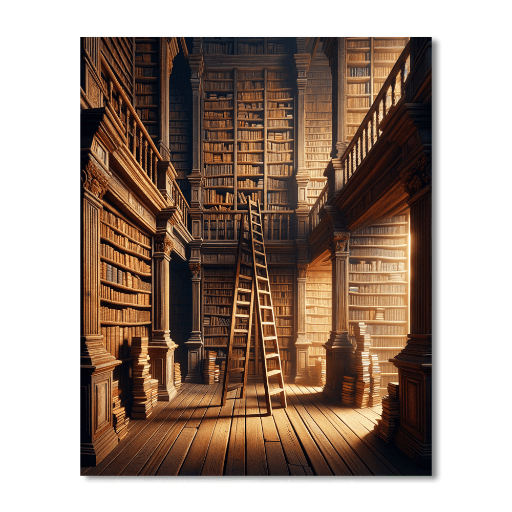 Old World Library Paint By Number