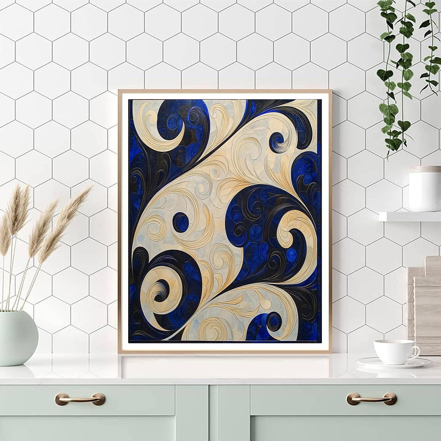 Alphonse Mucha Inspired Mystic Elegance Of Nature  Paint By Numbers