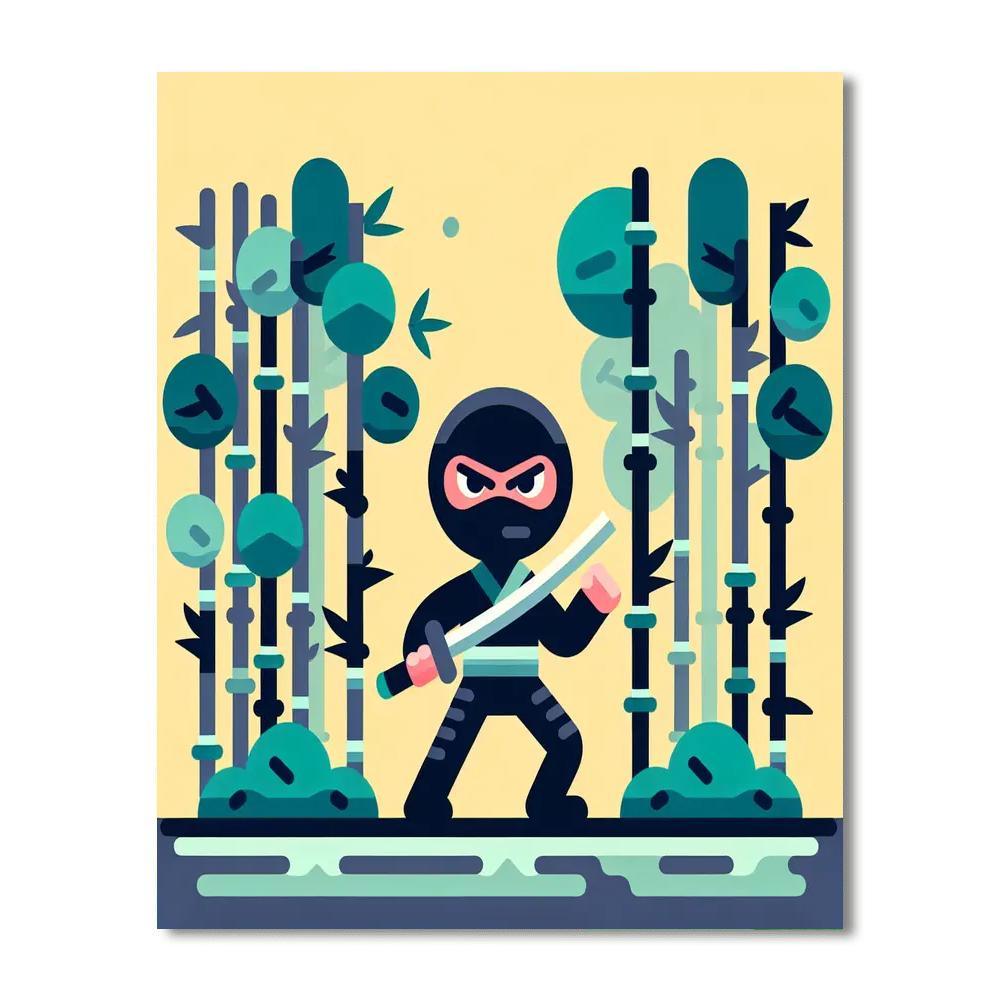 Ninja Warriors Paint By Number