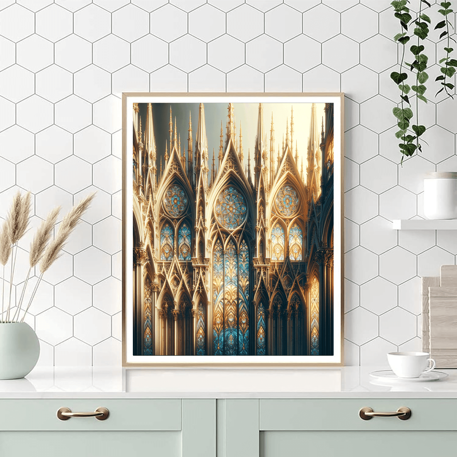 Elegant Gothic Cathedrals Paint By Number