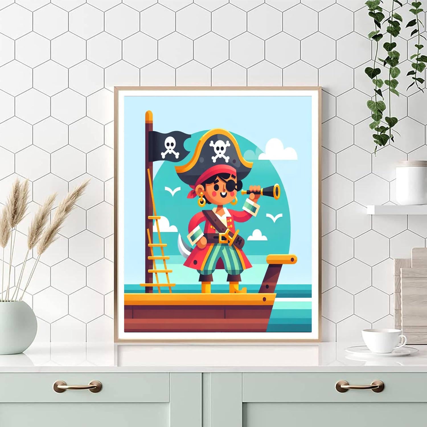 Pirates Of The High Seas Painting Number Kit