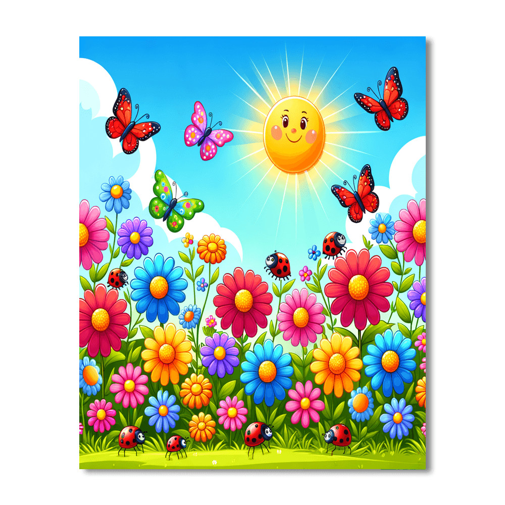 Whimsical Wildflowers Paint By Color