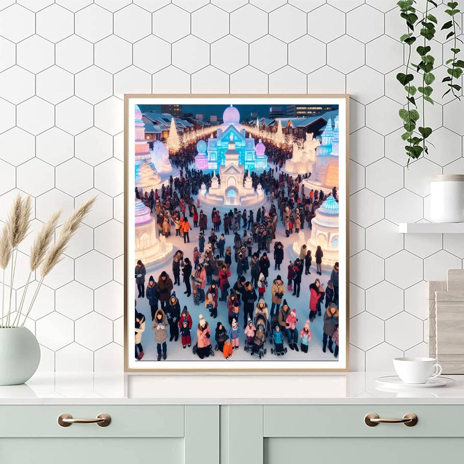 Snow Festival Paint By Color