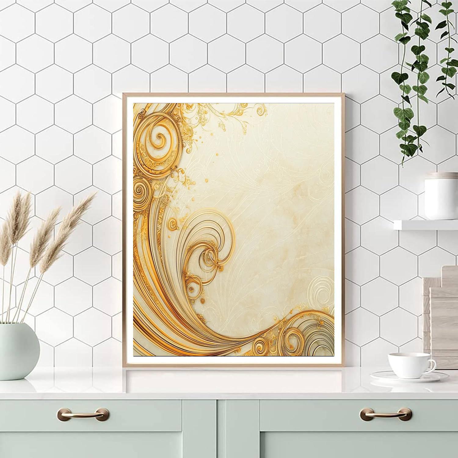 Alphonse Mucha Inspired Temporal Whirl  Painting Number Kit