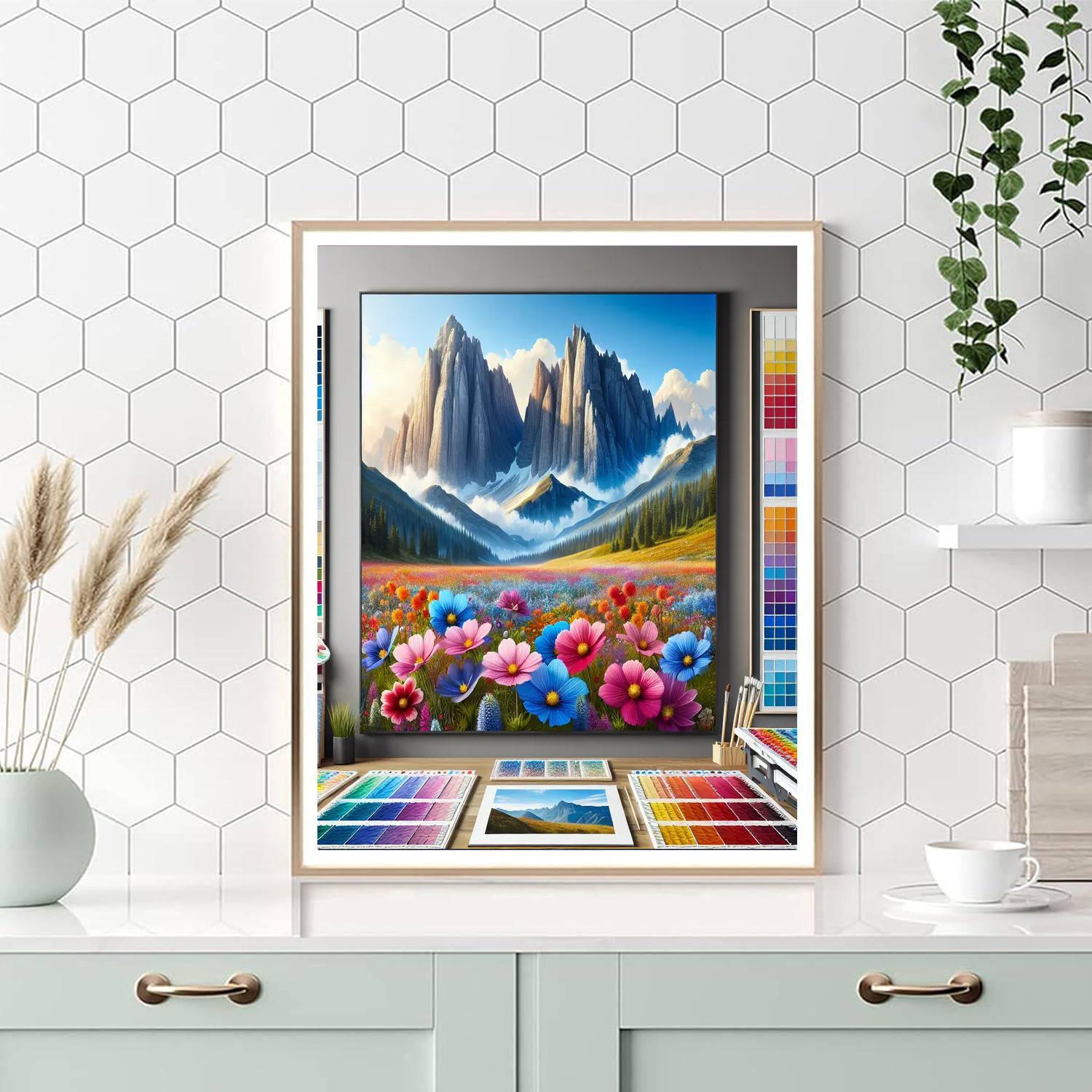 Breezy Mountain Vista Paint By Number