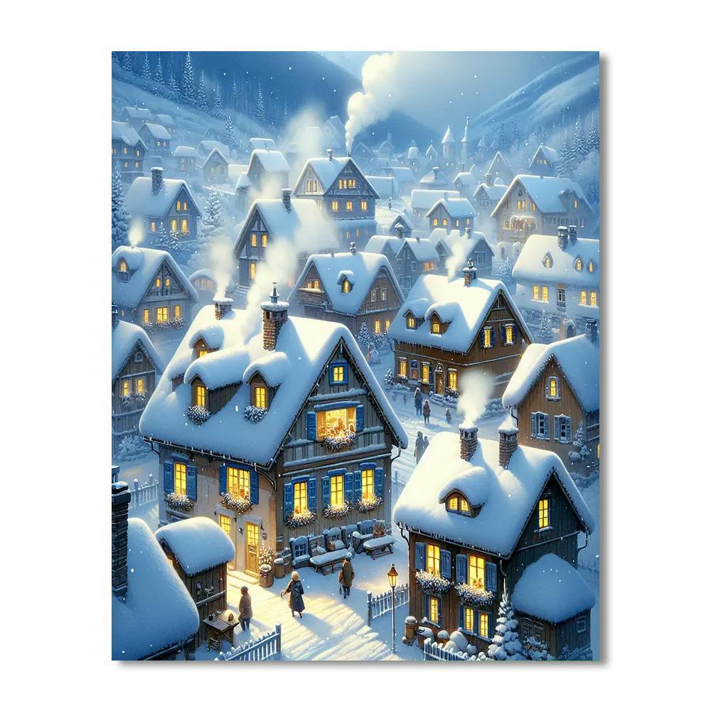 Winter Village Paint By Numbers Kits