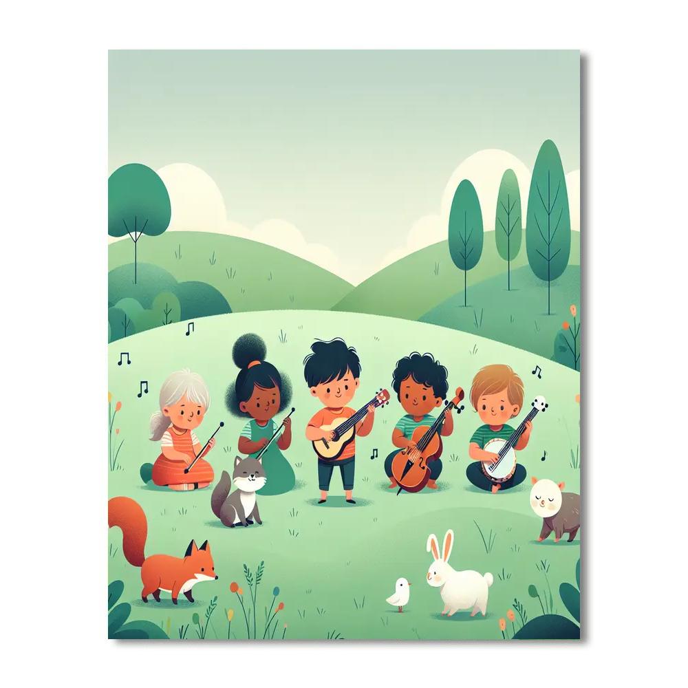Harmonious Hillside Harmonies Numbered Painting Kits