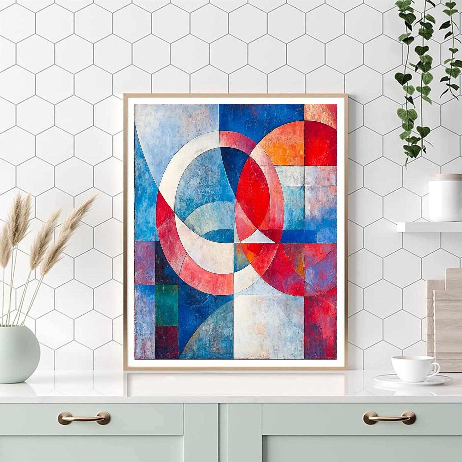 Kazimir Malevich Inspired Geometric Visions  Numbered Painting Kits