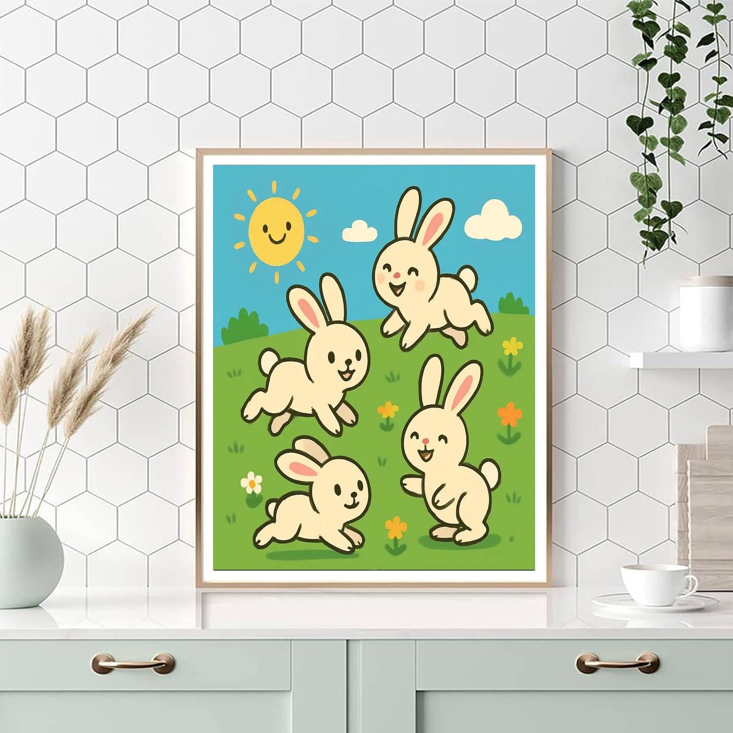 Bunny's Meadow Games Paint By Number