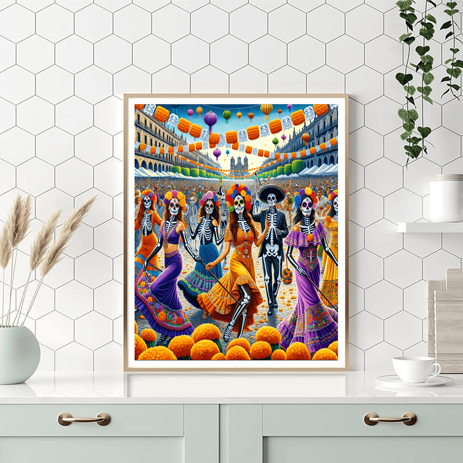 Day Of The Dead Parade - Mexico DIY Paint By Numbers