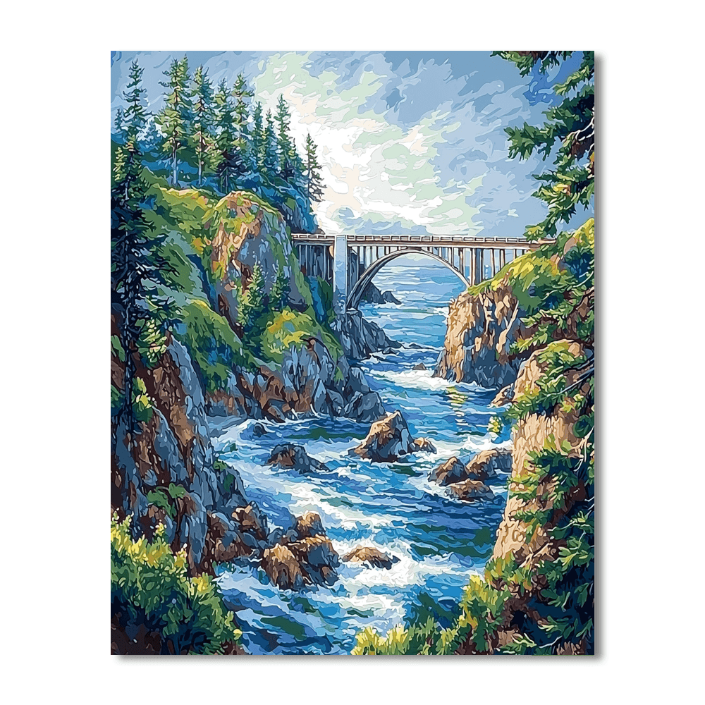 Deception Pass State Park - Washington, Usa Paint By Numbers Kits