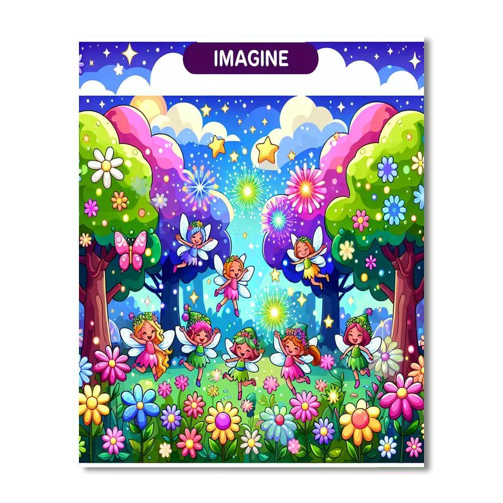 Magical Fairy Celebration DIY Paint By Numbers