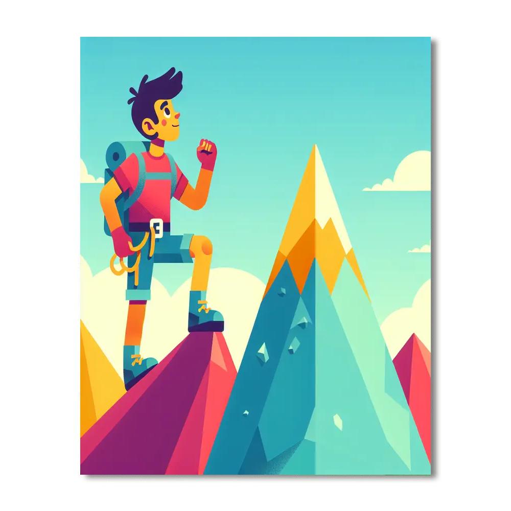 Mountain Climber's Adventure Numbered Painting Kits
