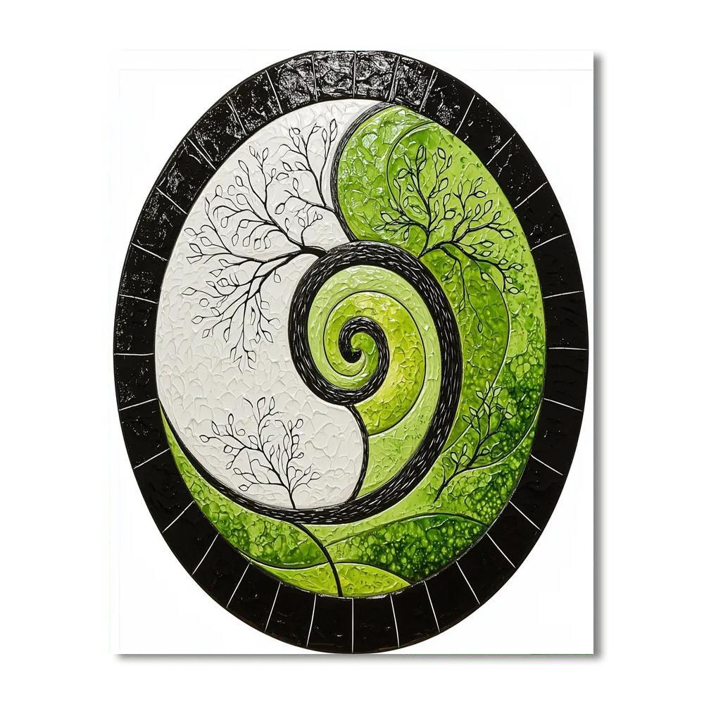 Banksy Inspired Eternal Cycle  Paint By Color