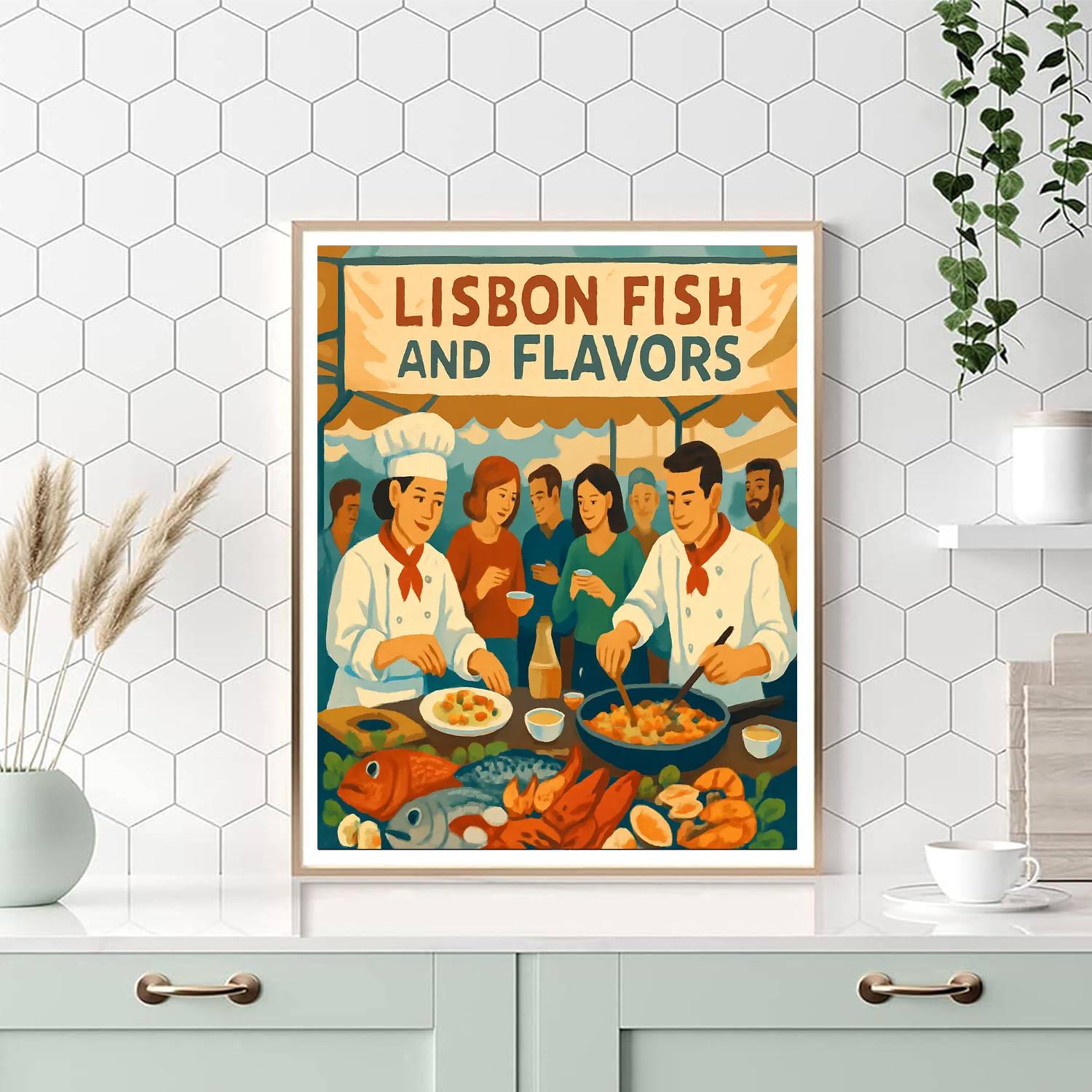 Lisbon Fish And Flavors Festival DIY Paint By Numbers
