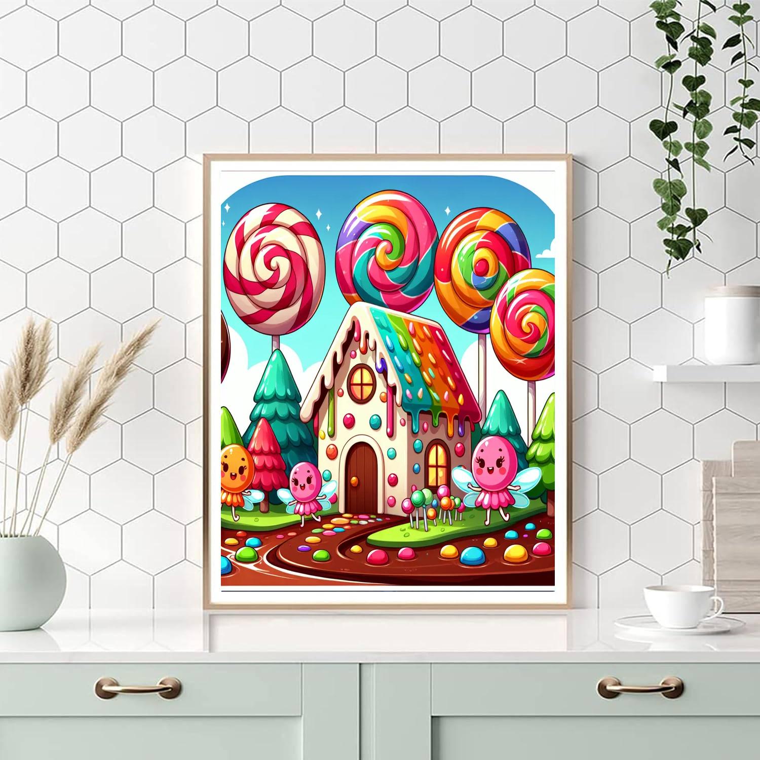 Creative Candy Land Painting Number Kit