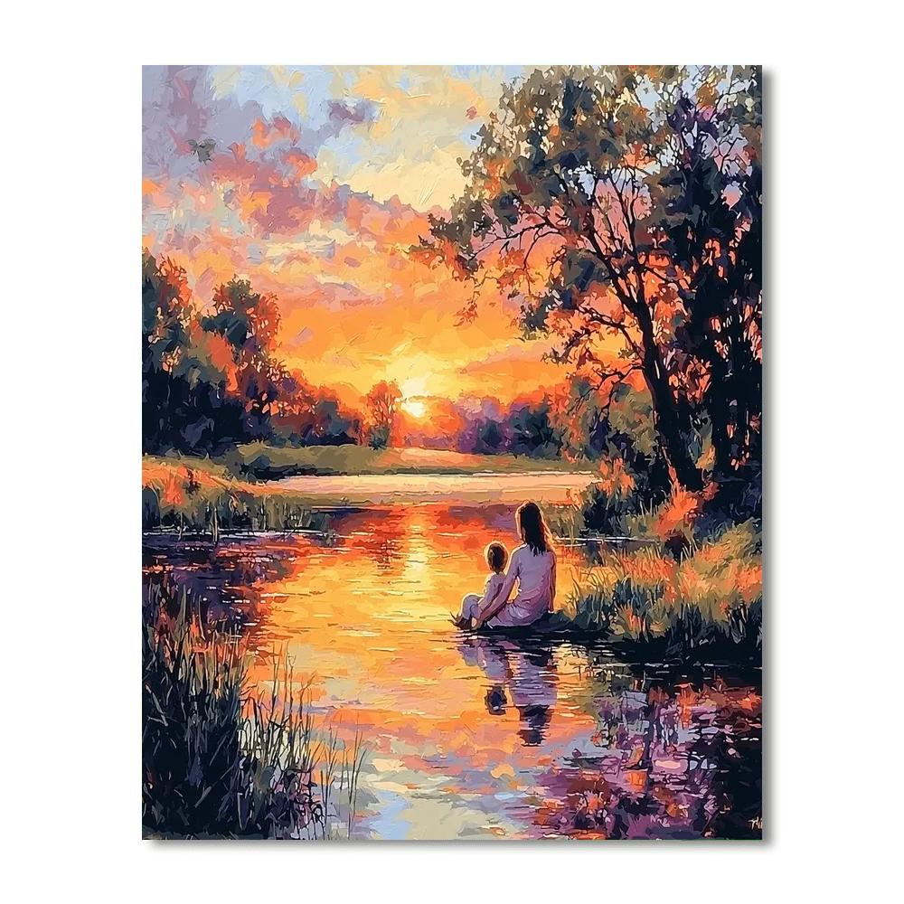 Sunset Moments Number Painting