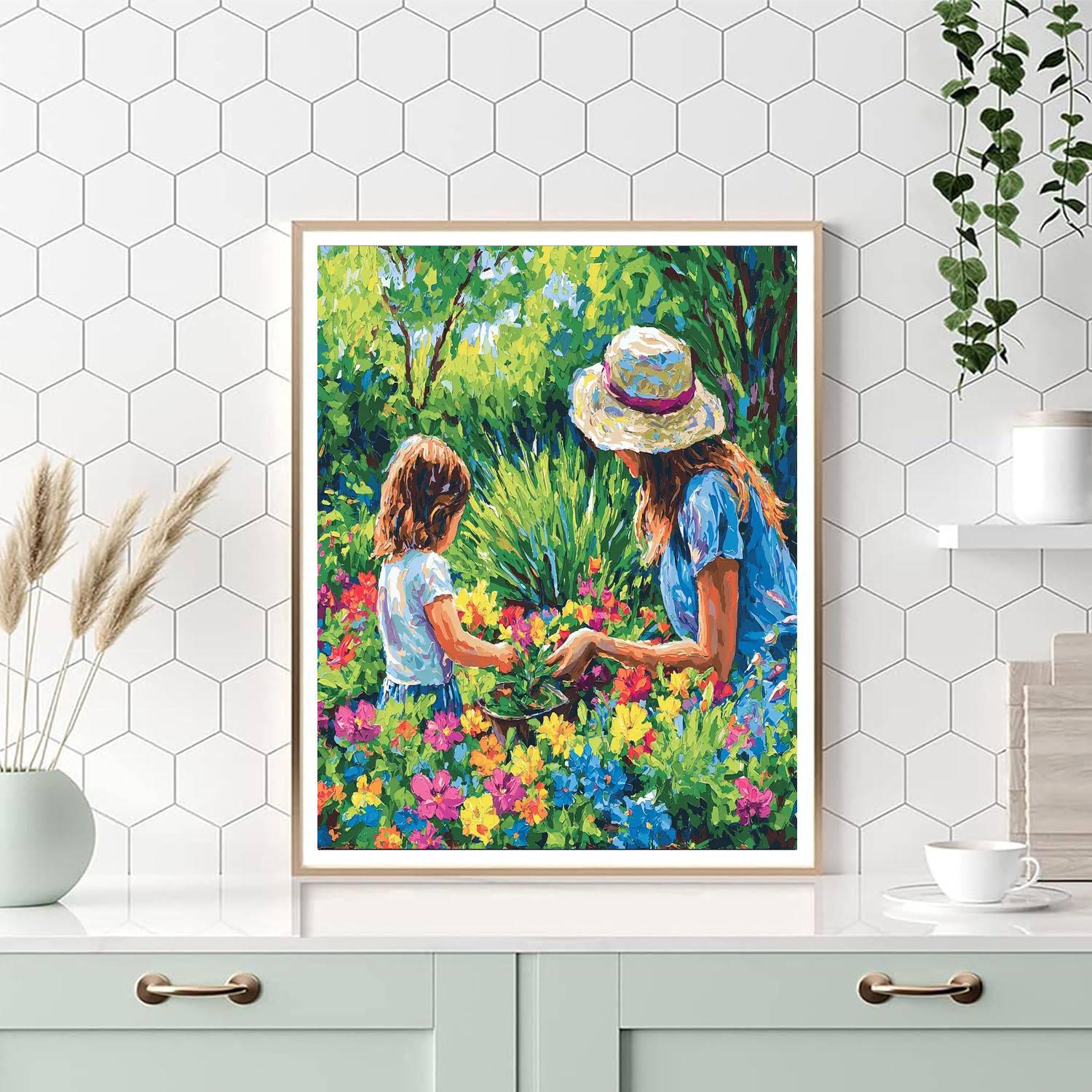 Garden Of Motherly Affection Painting By Numbers Kit